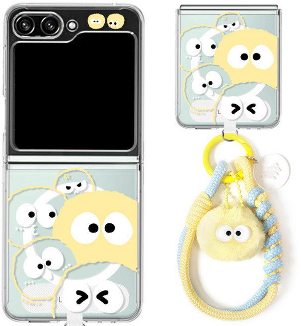 뭉치 핸드스트랩 맥세이프 젤하드 컬러먼지 Z플립6 Z플립5 케이스