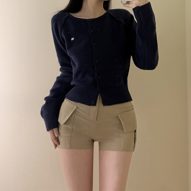 VANANA2 캐주얼 니트 긴팔 가디건
