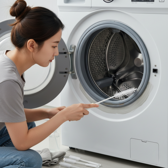 하비로 만능 드럼세탁기 청소솔 의류 건조기 긴 틈새 청소 브러쉬, 4개, 하이트