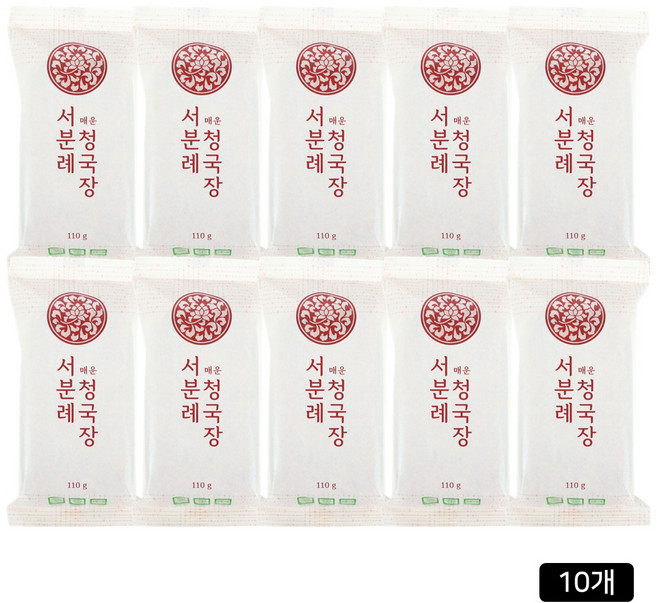 [홈쇼핑] 서일농원 서분례 명인 청국장 매운맛, 110g, 10개