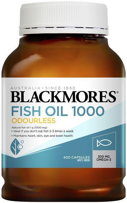 블랙모어스 무취 피쉬오일 1000mg 400캡슐, 400회분, 1개