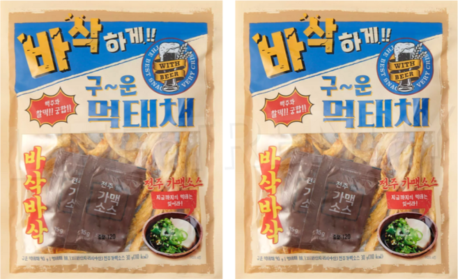 오천산업 바삭하게 구운 먹태채, 2세트, 120g