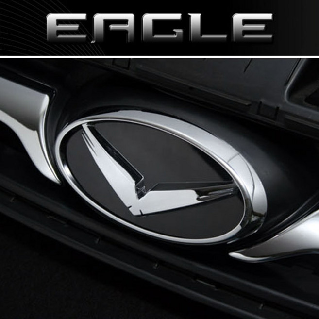 오토리아 V스타일 이글 타원 순정교체형 엠블럼 (현대/기아차종), A128
