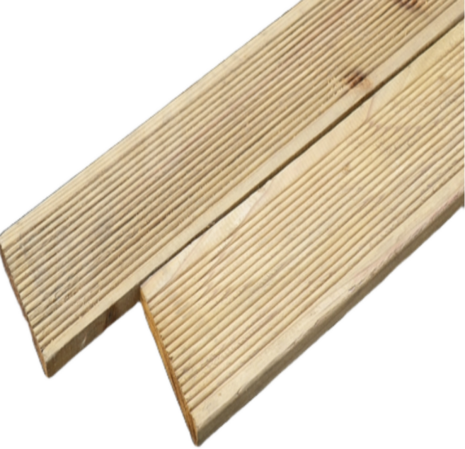 방부목 데크 140mm x 25mm x 1800mm 야외데크 테라스 1단(3매 묶음) DIY 무료재단, 3개