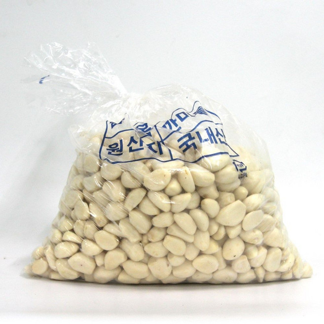 국내산 꼭지 없는 깐마늘 특대 반봉 2.5kg 가락시장 당일새벽경매, 꼭지제거 깐마늘 반봉(2.5kg), 1개