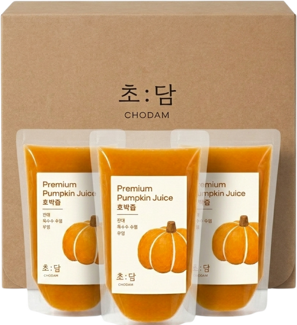 초담 국내산 수제 늙은호박즙 정제수무첨가 비법달임액, 30개, 100ml