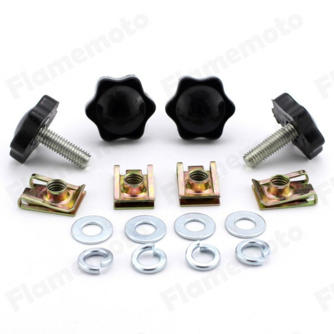 블랙 오토바이 새들백 잠금 장치 장착 보안 도난 방지 브래킷 하드웨어 나사 볼트 할리 스트리트 글라이드