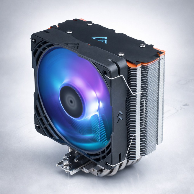 CHAOS 混元 凜峰 阿里山 CPU 散熱器 塔式六熱管 150W TDP ARGB 風扇 全平台支援, 1個, 搭AGB扇