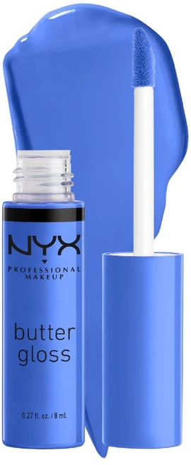 NYX 프로페셔널 메이크업 버터 글로스 끈적임 없는 립글로스, 44 Blueberry Tart, 8ml, 1개 - 쿠팡