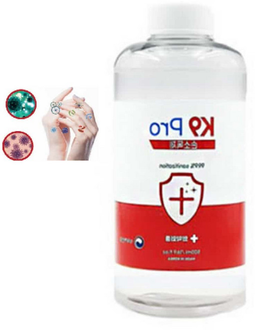 세니타이저 리필 500ml 손 소독 살균 세정 제 핸드워시 항균 안심 클린 에탄올 핸드솝, 1개