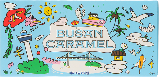 카페385 부산 여름에디션 소금 카라멜, 200g, 1개