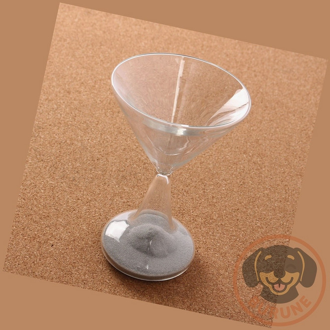 에버템즈 3분 양치용 유리모래시계 목욕탕 모래멍 사우나용 테이블 인테리어