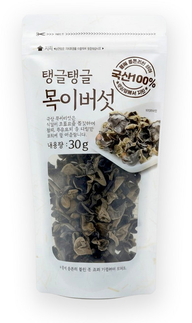 국산 건조 목이버섯 30g 흑목이버섯 잡채 건목이버섯, 1개