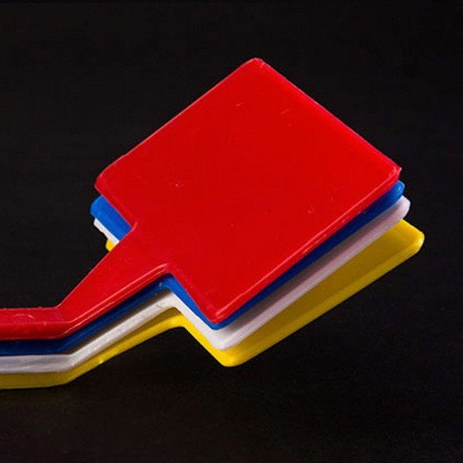 (10개) 대형 30cm 고개 꺾인 T자형 식물 이름표 텃밭이름표 나무푯말, 파랑