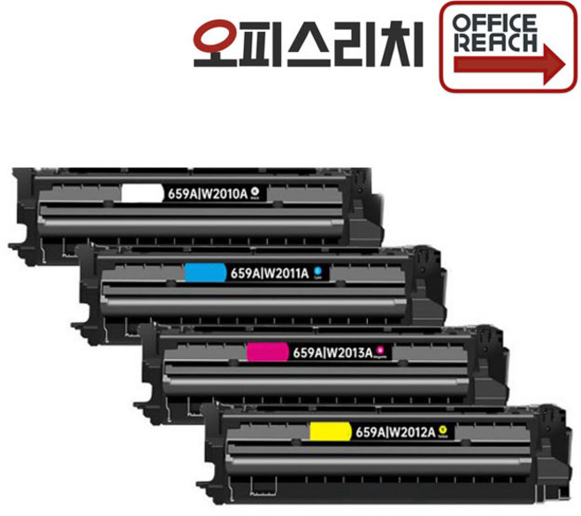 HP호환 M856dn 토너 재생 4색칼라세트 칩장착완제품 W2010A 659A