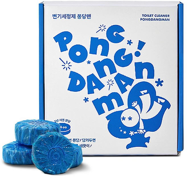 퐁당맨 변기세정제 클리너, 24개, 50g