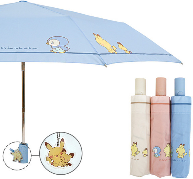 포켓몬스터 3단 완전자동우산-포켓피스 워크라인 70009