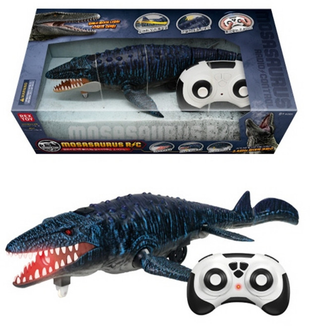 씽크 스모크 모사사우루스 R/C 공룡피규어 모형장난감 콜렉터 완구 유아 어린이