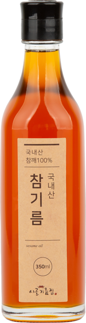 시골기름집 국내산 참기름, 350ml, 1개