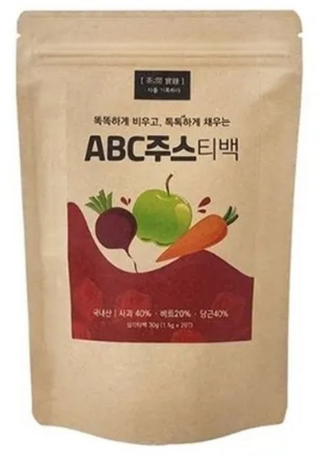 착한농부 ABC주스 티백차 20T, 1.5g, 20개입, 1개