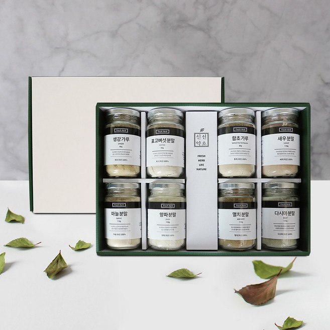 프리미엄 국내산 천연조미료 8종 선물세트, 1박스