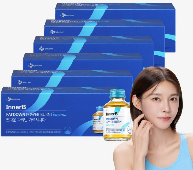 CJ 팻다운 파워번 마스터 가르시니아 10병, 1L, 6박스