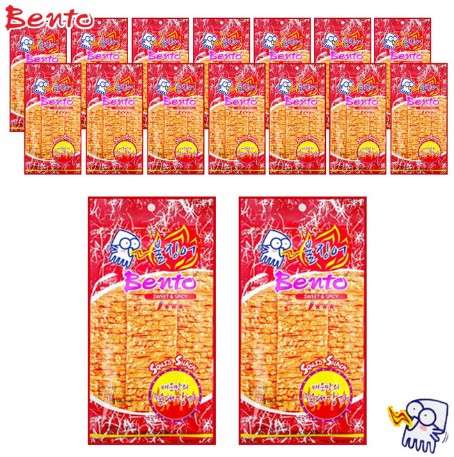 예이니식품 벤토 스위트&스파이시 플레이버 어포 16개(12gx16개) 불징어 3단계 매운맛, 16개