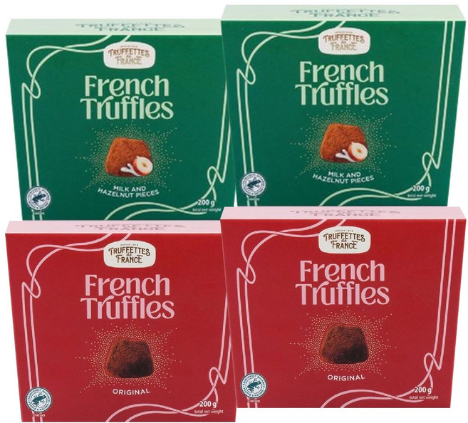 초코모드 (2종2개씩) 프렌치 트러플 초콜릿 오리지널 + 밀크 헤이즐넛