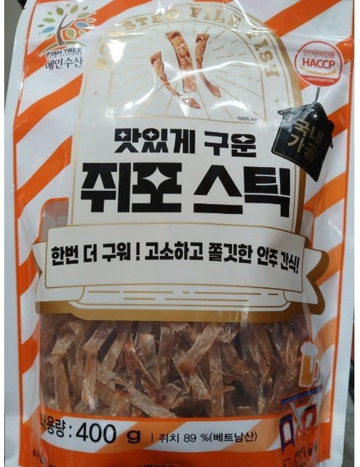 코스트코 피쉬트리 구운 쥐포스틱, 1개, 400g