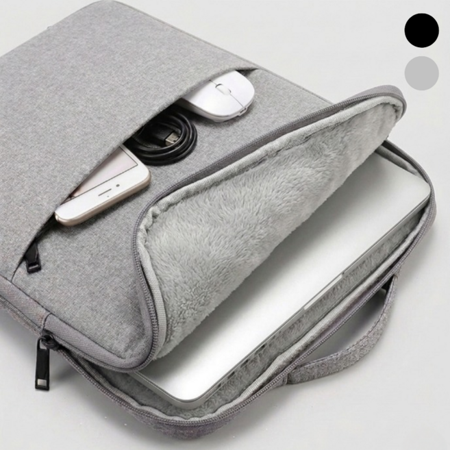 모브텐 충격보호 미니멀 노트북 파우치, 1개, 그레이