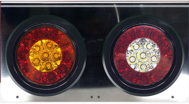 추레라 테일램프 2구 24V 화물차후미등 브레이크등, 1개