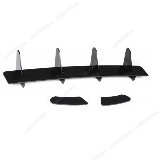 쿠페 티뷰론 2007 2008 2009 ABS 글로스 블랙 바디 키트 자동차 리어 범퍼 립 커버 스포일러 스플리터 튜닝, 1)Gloss Black