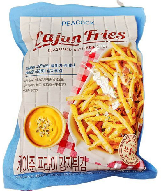 피코크 케이준프라이 감자튀김, 종이박스포장