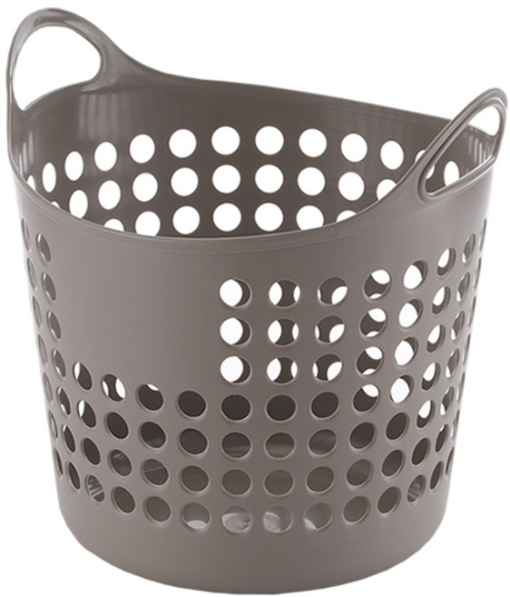 다용도 세탁바구니 소형 중형 대형 빨래통, 브라운, 대 70L