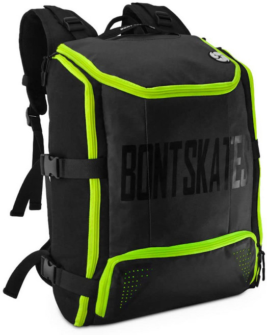 Bont 스케이트 - 멀티 스포츠 스케이트 백팩 여행 가방 - 인라인 아이스 롤러 스피드 스케이팅(핑크), 플루오로 옐로우, 1개