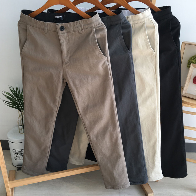 [일칠사] 당일발송 따뜻한 겨울 남자 본딩 기모 일자 면 스판 겨울바지