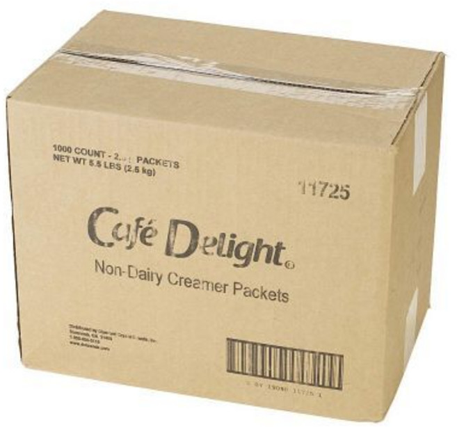 커피 홈카페 라떼 카페 딜라이트 비유제품 크리머 파우치 1000개, Non-dairy Creamer Packets, 88 Ounce (Pack of 1)