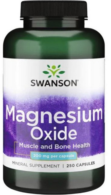 Swanson 마그네슘 200mg 캡슐, 250정, 1개