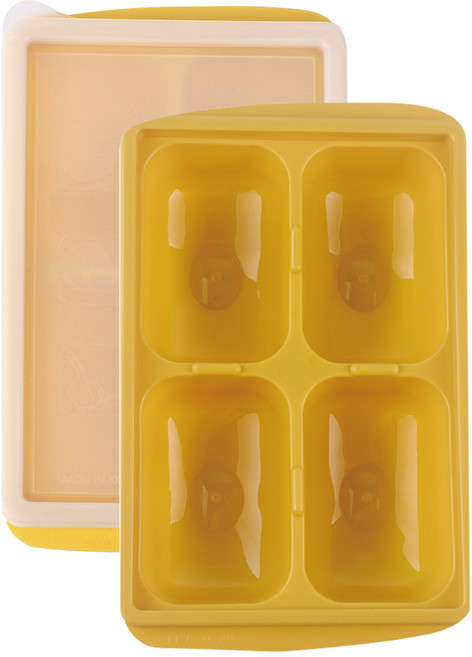 베베락 엘파 아이스큐브(냉동보관용기) 2P, 엘파아이스큐브(4구_머스타드2P)