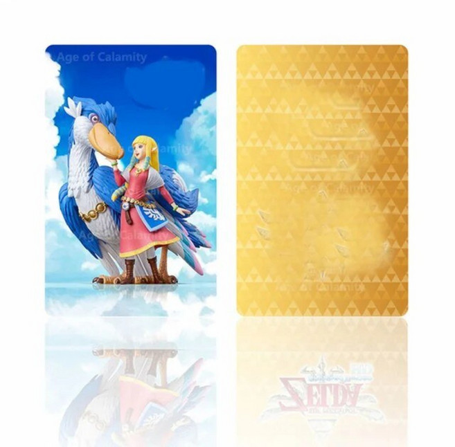 젤다 왕국의 눈물 링크 가논도르프 공주 젤다의 전설 야생의 숨결 아미보 카드, 1개