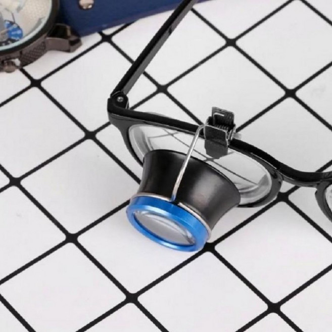 확대경 클립온 루페 돋보기 렌즈 보석 시계 수리 줌, 5배  BL04249