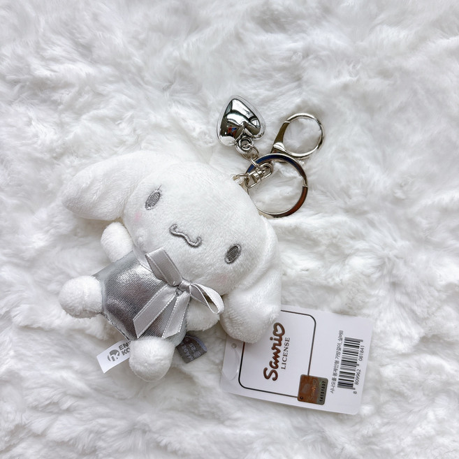 산리오 정품 실버 인형키링 8CM