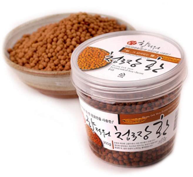 (무료배송)한국 전통의 맛 / 발효 식품의 명가/ 향적원 / 청국장 환(무농약), 200g, 2개