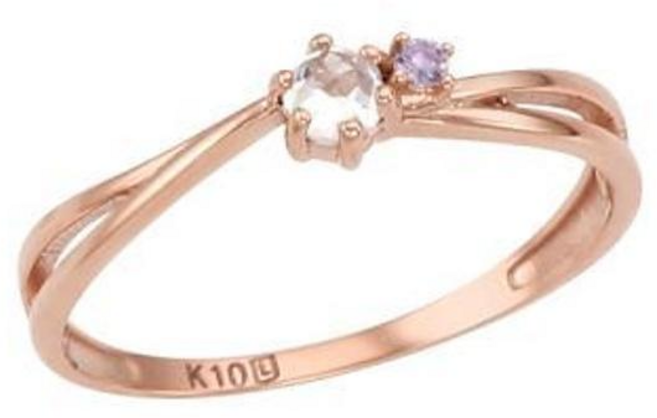 로이드 10.14.18k 슬림라인 탄생석 반지 LRT20001T