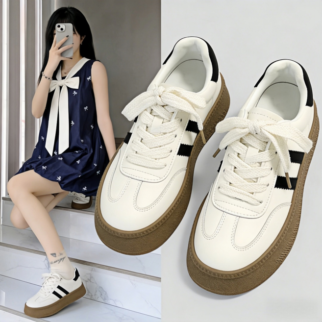 스타일닥터 여성 운동화 패션 통기성 발편한 키높이 신발 여성 운동