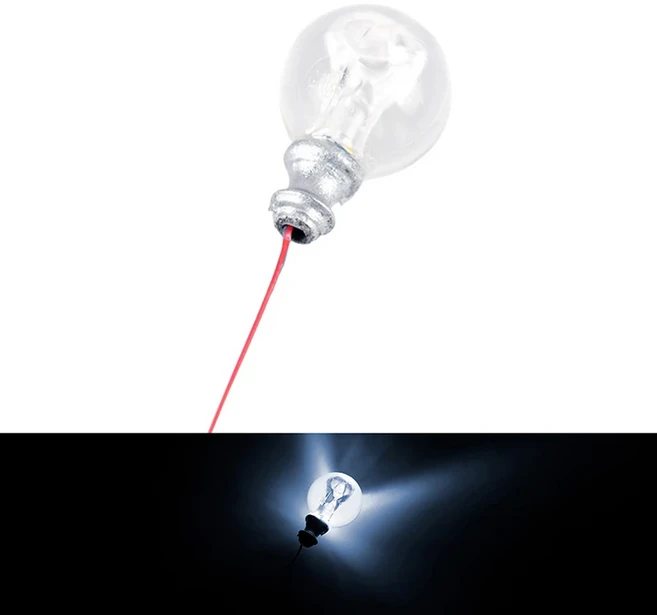 1:87 스케일 모델 따뜻한 흰색 LED 가로등 기둥 인형의 집 천장 장식; 소형 벽 조명, 22 A10