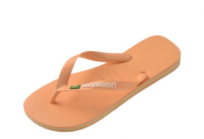 하바이아나스 브라질 로고 플립플랍 쪼리 Peach 123486
