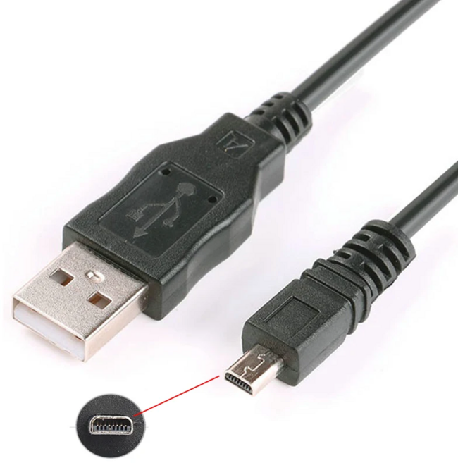 Panasonic Lumix DMC-FS35 DMC-FS40FujiFilm 카메라 Finepix J10 J27 w 8핀 USB 데이터 동기화 케이블 코드, 01 Mini 호환 8Pin