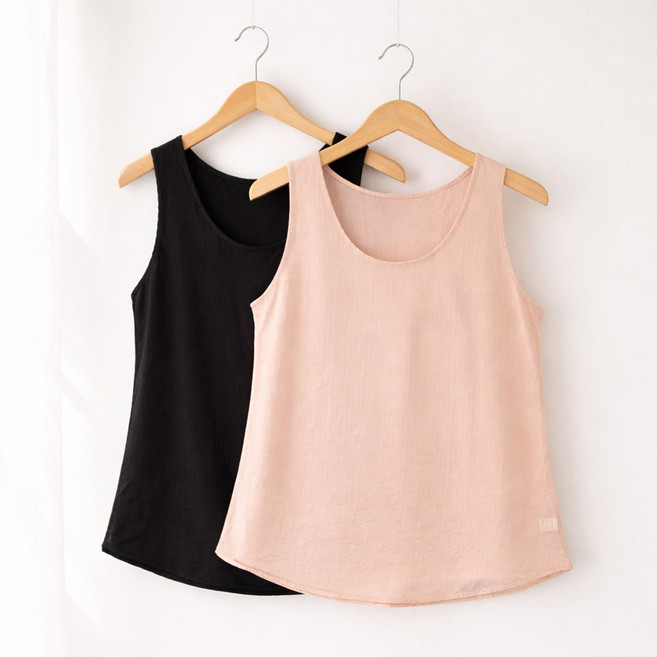 국내산 인견 조끼 런닝 2P