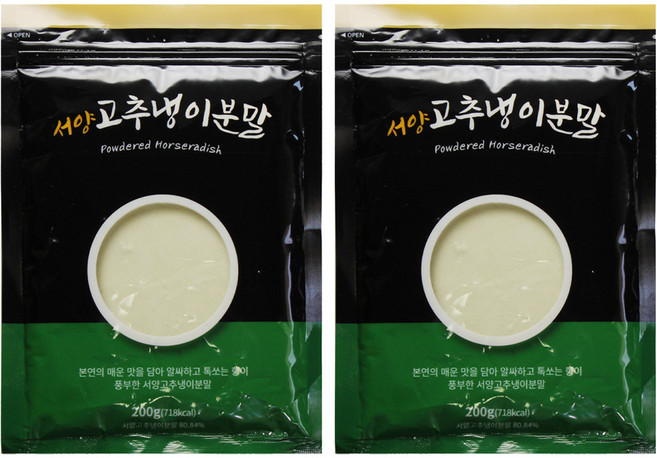 코우 서양고추냉이 분말와사비 200g, 2개